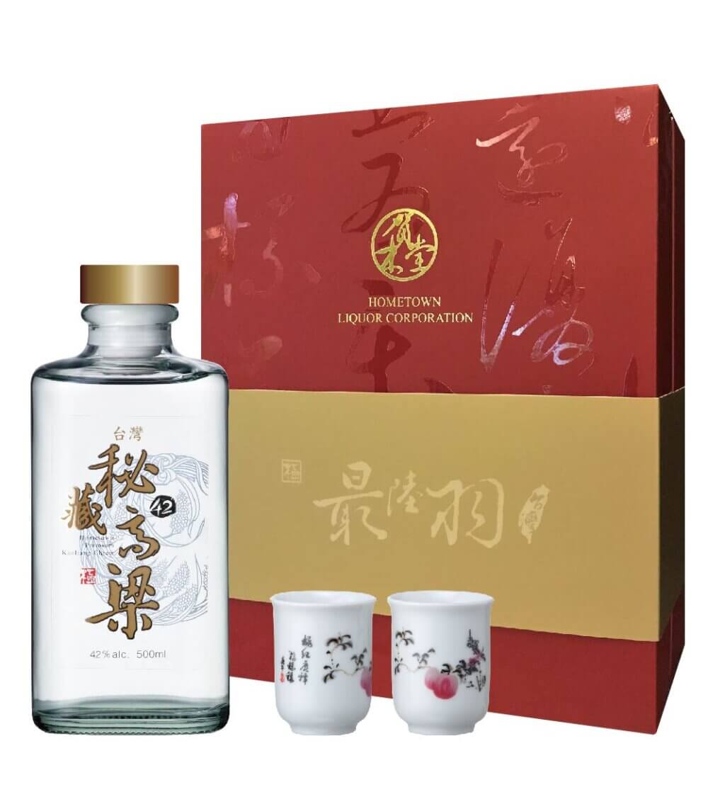 賀木堂,台灣秘藏高粱酒 42° 禮盒,Hometown Premium Kaoliang Chiew 42° Gift Set