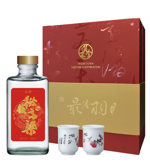 賀木堂,台灣秘藏高粱酒 46° 禮盒,Hometown Premium Kaoliang Chiew 46° Gift Set