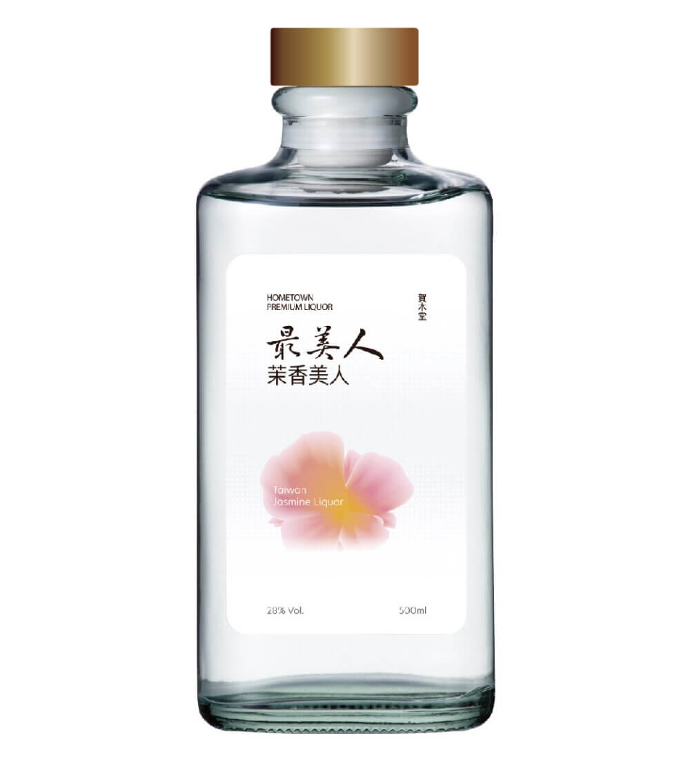 賀木堂最美人茉香美人,Hometown Taiwan Exquisite Beauty Jasmine Liquor 28%vol