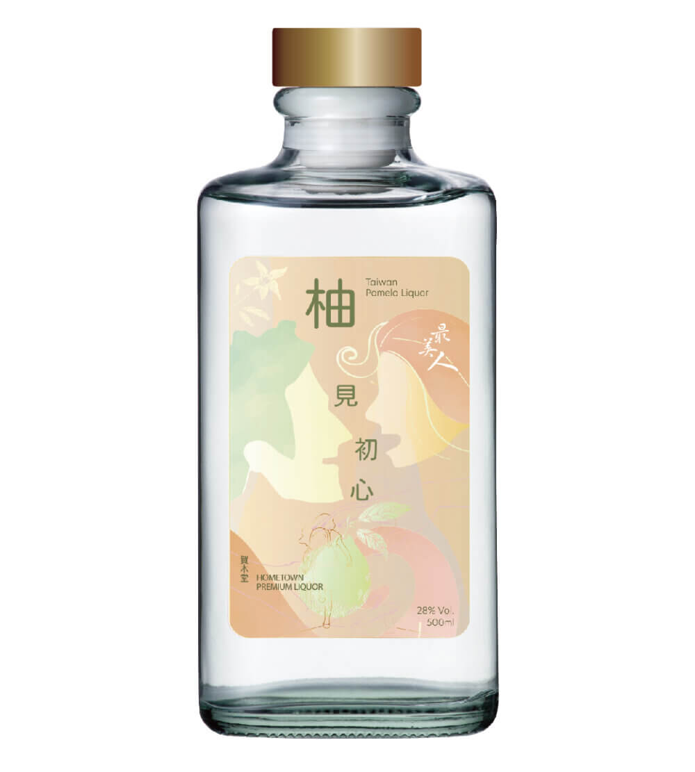 賀木堂最美人柚見初心,Hometown Taiwan Exquisite Beauty Pomelo Liquor 28%vol