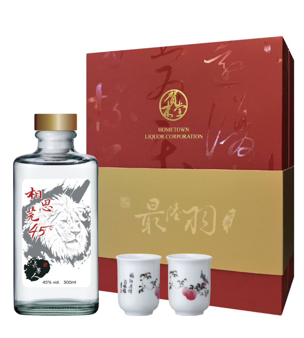 賀木堂,最男人相思芫45°禮盒, Hometown Taiwan Exquisite Man Coriander Liquor 45° Gift Set